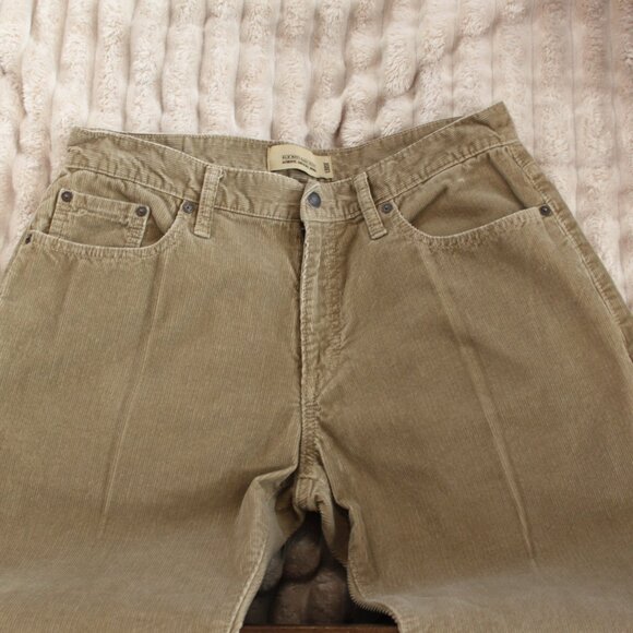 Old Navy Khaki Colored Corduroy Men's Pants Loose Fit Sz 33x34 - Picture 3 of 8